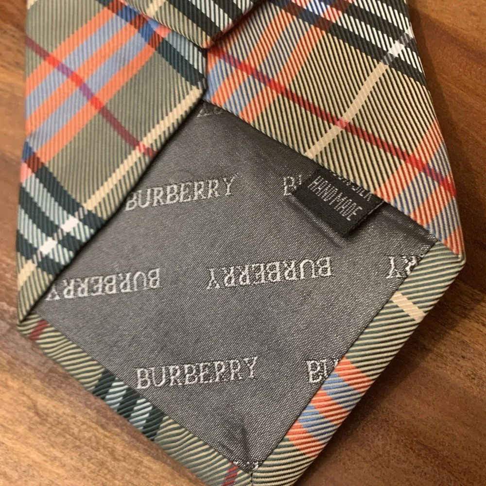 Burberry Men's Necktie Silk‎ Nova Check Pattern Multicolors Classic See Details